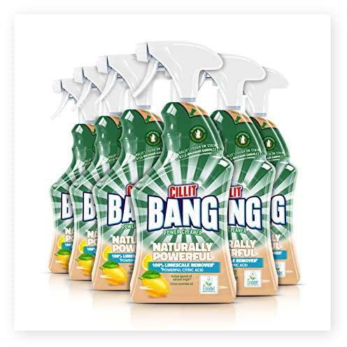 Cillit Bang Limescale Remover, 100% Removes Limescale Naturally Powerful Spray, Scent: Fresh Fragrance (Size: 6 x 750ml)