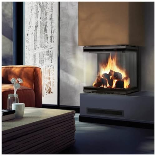 KRATKI NBC 500/500 Holzbefeuerter Kamineinsatz Lufteinlass BImSchV 2 konformer Stahl Schwarz Thermotec-Auskleidung 8 kW Thermischer Wirkungsgrad 83% Abgasauslass fi 200 mm 147x57,6 cm