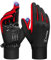 KUTOOK Winddichte Handschuhe Winter Herren Laufhandschuhe Warme Thermo Winterhandschuhe mit 2 Touchscreen Finger Wandern Joggen Laufen Bike Outdoor Sport Gloves Rot L