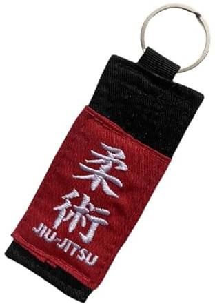 OSS Combat Sports BJJ New Jiujitsu Keychain for Brazilian Jiu Jitsu MMA Gear All Belt Rankings Gift Key Chain (Black)