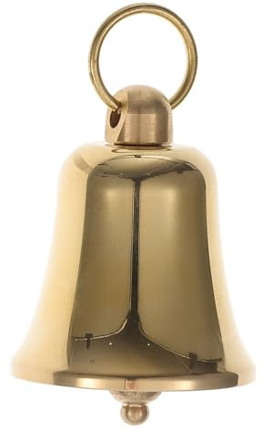 Campanella in Ottone Vintage Per Decorazione Campanello a Mano Per Fai Da Te Campane a Piccolo 6.5x4cm Suono Chiaro E Forte Facile Da Pulire