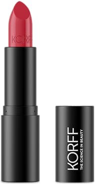 Korff Rossetto Lumi-matt, Colore intenso e Ottima Tenuta, Texture Cremosa, con Collagene, Acido Ialuronico e Vitamina E, 04 Deep Rose, 4,2 ml
