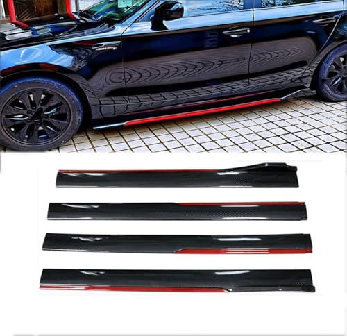 COIEN Auto Seitenschweller für BMW Z4 M1 M3 M4 M6 E85 E89 G29 F82 F83 F13 F06 Roadster, Seitenrock Flügel Diffusor Splitter Side Rock Zubehör,A/Carbonfiberred