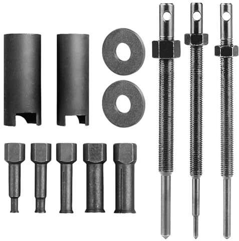 Extractor De Rodamientos Internos,12 Piezas Juego De Extractor De Cojinetes Internos,Extractor Rodamientos Internos De 9-23 mm,Extractor De Cojinetes De Rueda para Motocicletas(Negro)