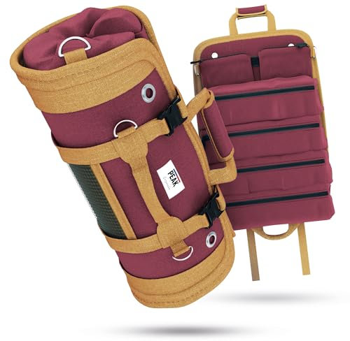 PEAKFEVER Organizador – Bolsa de herramientas | Incluye correa | para herramientas y accesorios | rollo de herramientas ideal para taller – garaje – bolsa de trabajo para hombre y mujer