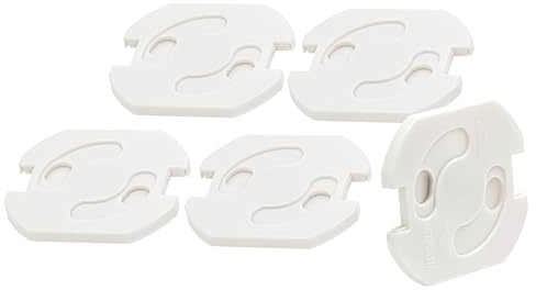 BIGtec Steckdosen Kindersicherung 5 Stück Steckdosenschutz Kinder Steckdosensicherung Steckdosenleisten Baby Kleinkind Sicherung Schutz mit Drehmechanik
