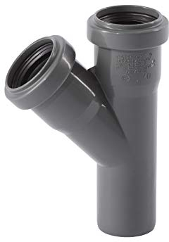 Ostendorf K12985 HTsafe Dérivation, Gris, DN40/40/45 Grad