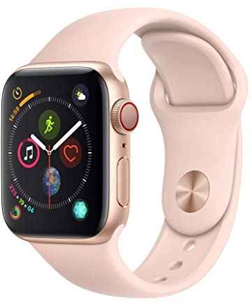 Apple Watch Series 4 40mm (GPS + Cellular) - Boîtier En Aluminium Or Avec Bracelet Sport Pamplemousse (Reconditionné)