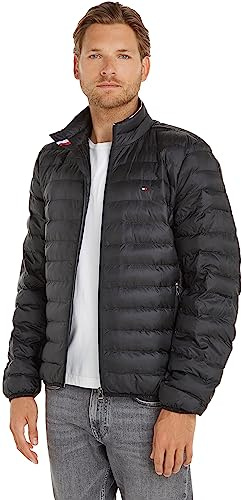 Tommy Hilfiger Men's Packable Recycled Jacket Mw0mw18763 Jacket, Black (Black), L
