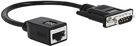 Delock Seriell RS-232/422/485 - Adattatore da spina DB9 a presa RJ45