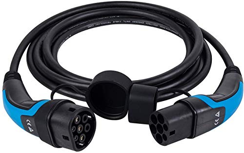 lighteu, DasVolt® EV-laddningskabel för elbil och hybrid PHEV | Typ 2 till typ 2 | 16 ampere (3,6 kW)/en fas | 8 m laddningskabel för hemmet IP55