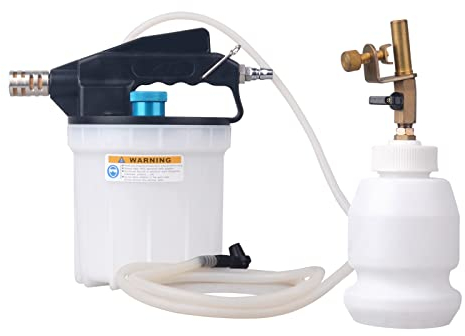 DAYUAN 2L Bremsenentlüftungsgerät Vakuumbremsenentlüftungskit mit Bremsflüssigkeitsabsauger, 1L Nachfüllflasche und Adaptern, EIN-Personen-Pneumatik Entlüftungswerkzeug