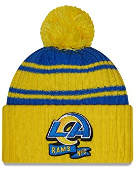 New Era - NFL Los Angeles Rams 2022 Sideline Sport Knit Bobble Beanie