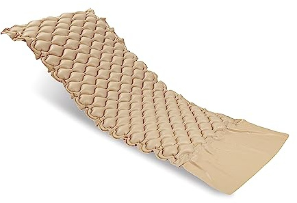 SANICO Anti-Dekubitus-Matratze - Europäische Marke, Aufblasbar & mit Endklappen - Matratzenauflage mit 135kg Belastbarkeit - Dekubitus-Linderung, zur Hautschonung, hohe Schlafqualität - ohne Motor