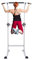Lightakai - Power Tower, multifunktionale Kraftstation Fitness Krafttraining Dip-Stationen Klimmzugstange 10-stufige Verstellbar Kraftturm Ladekapazität bis zu 150KG für Heim-Fitnessstudio (Weiß)