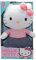 Hello Kitty 30 cm Plüschtier – mit Jeansrock und rosa gestreiftem Oberteil, weich und kuschelig, Altersgruppen – inklusive Geschenkbox, entzückbares Sammlerstück