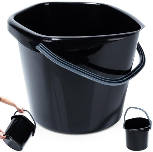 Eimer Putzeimer Kunststoff-Eimer Plastikeimer schwarz 10 L