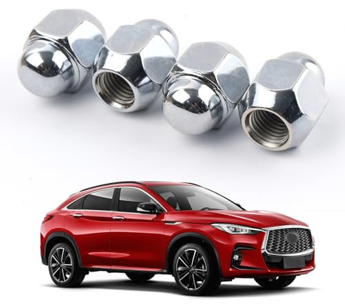 OEMASSIVE 4PCS Wheel Nuts for NISSAN Models 21mm,M12X1.25 for NISSAN Alloy Wheel Lug Nuts for NISSAN Teana X-Trail Loulan March Sylphy Sunny Livina/Sylphy Tiida Q60/G Q70/M Series