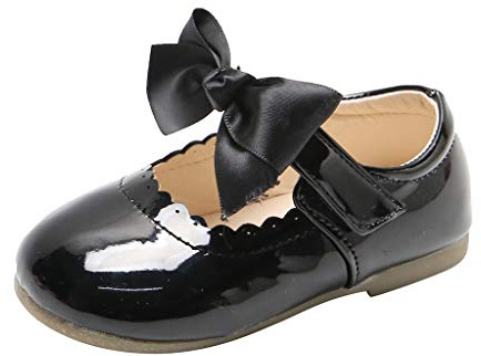 Prinsessskor, flickor, platt, Mary Jane ballerina, skor, småbarn, skor med rosett, skolskor, barnskor, bekväma, halkfria dansskor, lätta slip-on, läderskor, babyskor, storlek 15–30