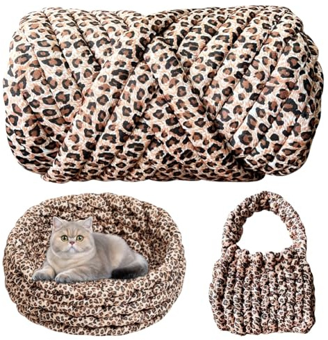 RANJIMA Armstricken Wolle, 500 g/25 m Chunky XXL garn för handstickning, tjockt, stickat ormgarn för virkning, stickning, för nybörjare, filtar, väskor, korgar, handstickgarn