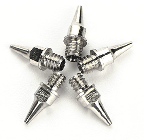 Semme Sostituzione ugello per aerografo 5 Pezzi 0.2/0.3/0.5mm Accessori ugello aerografo Macchina di Alimentazione a gravità(0.2 mm)