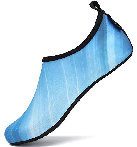 SAGUARO Chaussures Aquatiques Homme Femme Chaussures de Plage Léger Chaussons Sport Dégradé-Bleu 36/37 EU