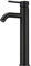 Black Bathroom Taps Tall Basin Taps Mono Countertop Sink Tap, Single Lever High Rise Bathroom Sink Tap Mixers, Modern Stainless Steel Monobloc High Basin Mixer Faucet