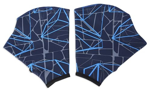 Schwimmhandschuhe Mit Schwimmhäuten | Halbgeschnittene Schwimmhandflossen Für Das Training | Unisex-Paddelhandschuhe Für Erwachsene Und Kinder | Perfekt Für Eine Verbesserte Schwimmleistung