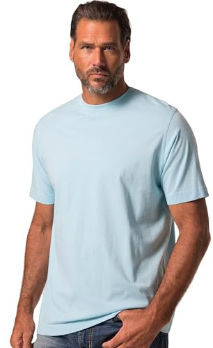 JP 1880 Herren große Größen Übergrößen Menswear L-8XL T-Shirt, Basic, Rundhals, gekämmte Baumwolle tiefes Mint 7XL 702558420-7XL