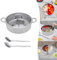Hot pot Topf Suppe 30cm/28cm Kochgeschirr Doppelseitig Trennbarer Kochtopf aus Edelstahl mit Trennwand und Deckel für Gas Keramik und Induktionsgeeignet (32cm)
