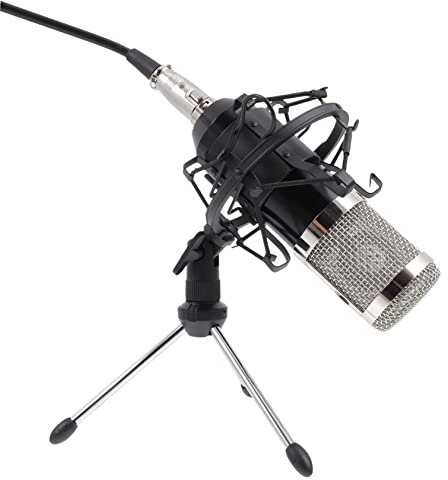 WHAMVOX Kondensatormikrofon-Set Für Aufnahme Mit Live-übertragungsfunktion Inklusive Mikrofon Und Soundkarte Geeignet Für Ktv Und Professionelle Aufnahmen