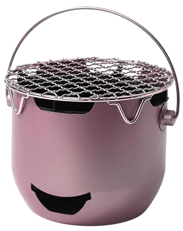 Grill a carbone portatile - Small Charcoal Grill | Grrill barbecue con griglia di cottura manico | Grili di carbone piccoli | Attrezzatura per barbecue per campeggio in campeggio da picnic da picnic