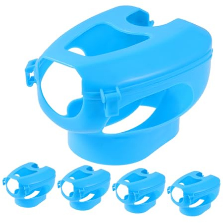 BESPORTBLE 5pièces Support pour Pigeons avec Cadre De Fixation Et Boucle Support Injection Doux Et Renforcé Réutilisable pour Nourriture Et Médicaments Adapté Aux Cages Oiseaux