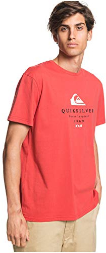 Quiksilver Homme First Fire T-shirt, Rouge, L EU