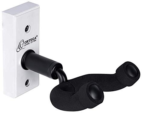 Ortega Guitars Accessoires Support pour Guitare - Support Mural pour Guitare - Bois, Blanc (OGH-1WH)