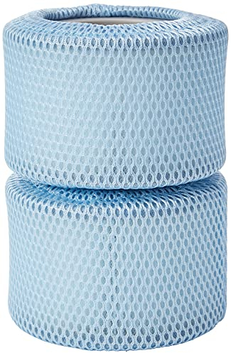 MSPAUK B0303604/B0303499 Latest Filter Cartridges with Protective Nets Mesh Cover 90 Pleats Strainer Twin Pack Pool Bubble Spa Accessories-Suitable for All Mspa Hot Tubs, White