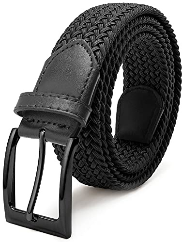 Fairwin Ceinture Elastique Tressée Homme Tissu Extensible 3.3cm