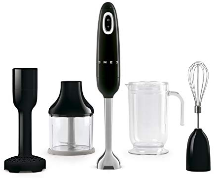 Smeg HBF22BLEU Stabmixer 50`s Style Noir