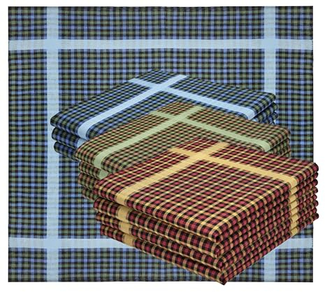 Betz 12er Stofftaschentücher - Herrentaschentücher - Männertaschentücher aus 100% Baumwolle - 40x40 cm - Set LUX 1 Farbe LUX 1 - Dessin 12