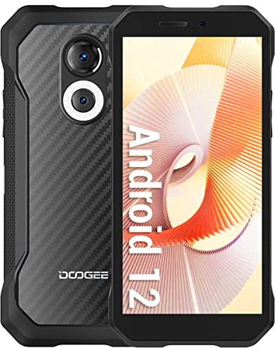 DOOGEE S61 [2022] Rugged Smartphone Android 12, Smartphone da Esterno 6GB+64GB Display 6.0 HD+, Processore Octa-Core 20MP IR Night Vision 5180mAh Telefono cellulare 4G NFC, IP68 Waterproof, Kevlar