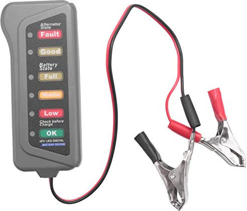 AUNEVN 12V batterie de voiture et alternateur testeur - et alternateur de charge Test de charge de la batterie (indication LED)