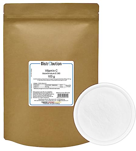Vitamin C Pulver 100g reine Ascorbinsäure in Lebensmittelqualität E 300