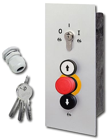 Schlüsselschalter Unterputz Schlüsseltaster GEBA S-EPZ 4-1R/2N Tor Antrieb Motor
