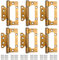 6 Pcs Stainless Steel Flush Mount Heavy Duty Ball Bearing Door Hinges, Smooth and Silent Movement, for Home Cabinet and Interior Doors (Bronze)