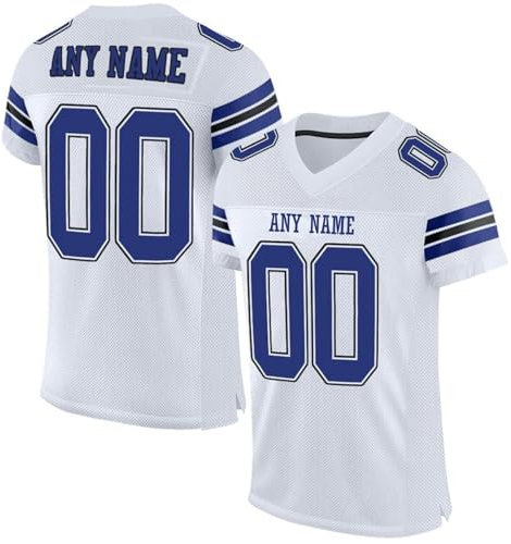 Generisch Personalisiert American Football Trikot Personalisierte Spieltrikots mit Name Nummer für Kinder Erwachsene Junge Mädchen Herren Damen