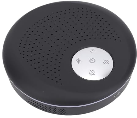 Cuifati Altavoz y Micrófono de Conferencia, Reducción de Ruido de Recolección de Voz de 360 ° Altavoces USB, Micrófono de Conferencia Bluetooth para Reuniones de la Oficina en Casa