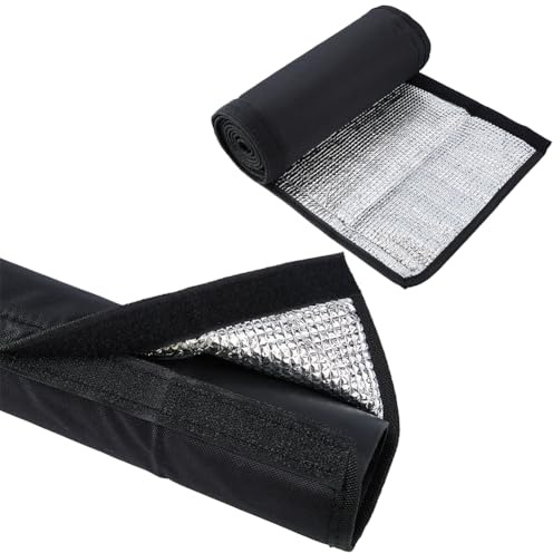 DICOSMETIC 181 x 26 cm HVAC Cubierta de aislamiento de tuberías de cobre AC para exteriores Flexible Cubierta de aislamiento de cobre para aire acondicionado central Mini Splits