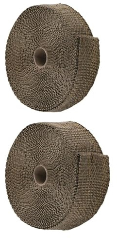 2 Rouleaux De Ruban D'Isolation Thermique De Couleur Titane, Ruban De Protection Résistant Aux Hautes Températures, Les Matériaux Anti - Brûlure.