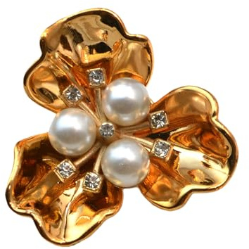 Gemelli decorativi Clip Fiore Perle Pulsante Clip Per Uomo Donna Abito Camicia Uniforme Abbigliamento quotidiano Abbellimenti Bottoni Gemelli, Misura unica, come descritto, come descritto