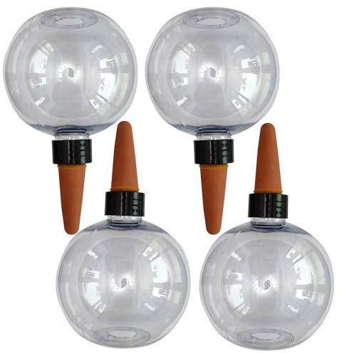 2/4 Pratiche sfere di irrigazione, perfette per gli amanti delle piante occupati in interni e in ufficio. Mettete lampadine e punte per interni ed esterni un sé per i grandi